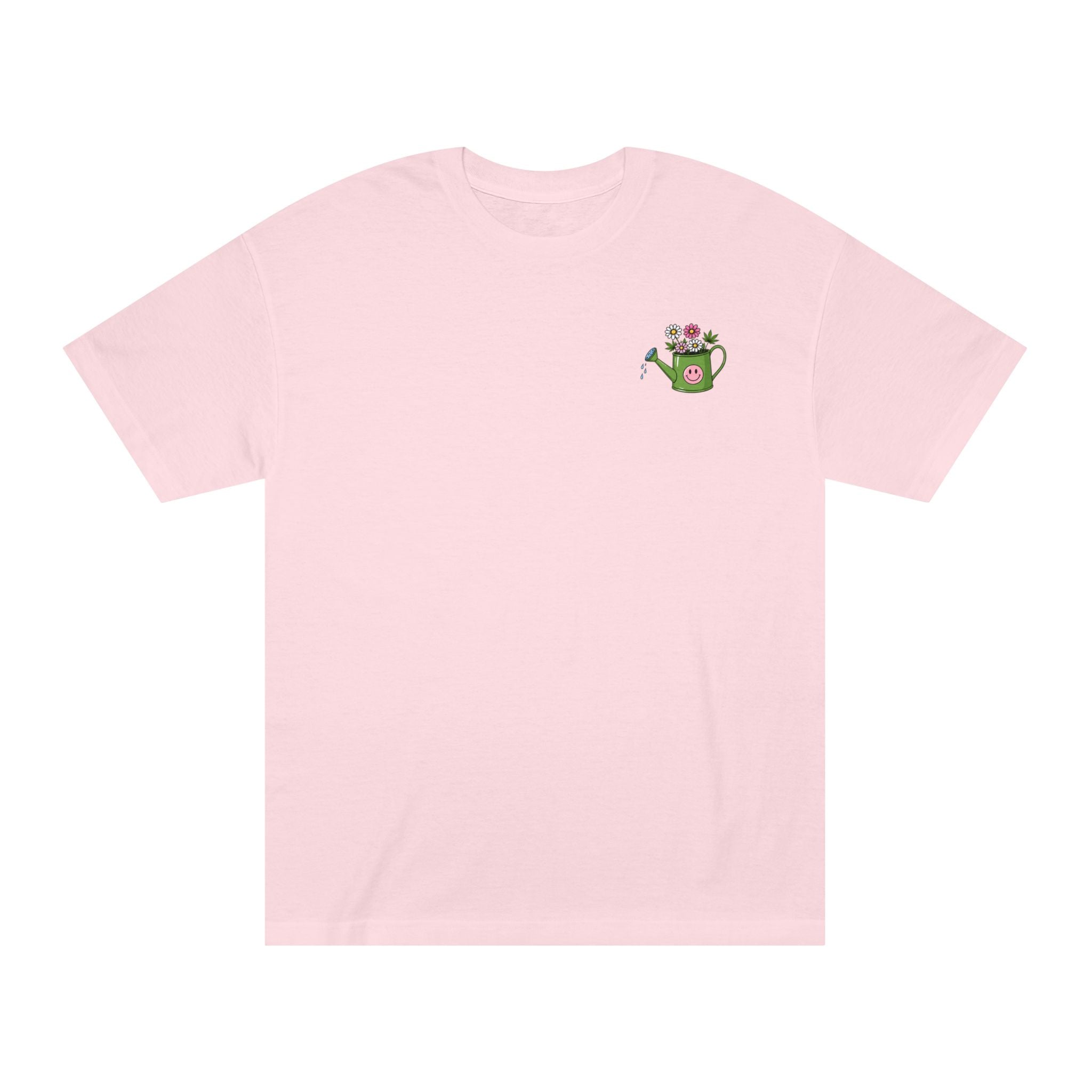 Plant Grow Tee – 'Plant Grow Good Seeds' Watering Can Flower T-Shirt