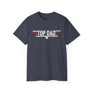 Top Dad Tee — Vintage Military Pilot-Inspired Father's Day T-Shirt