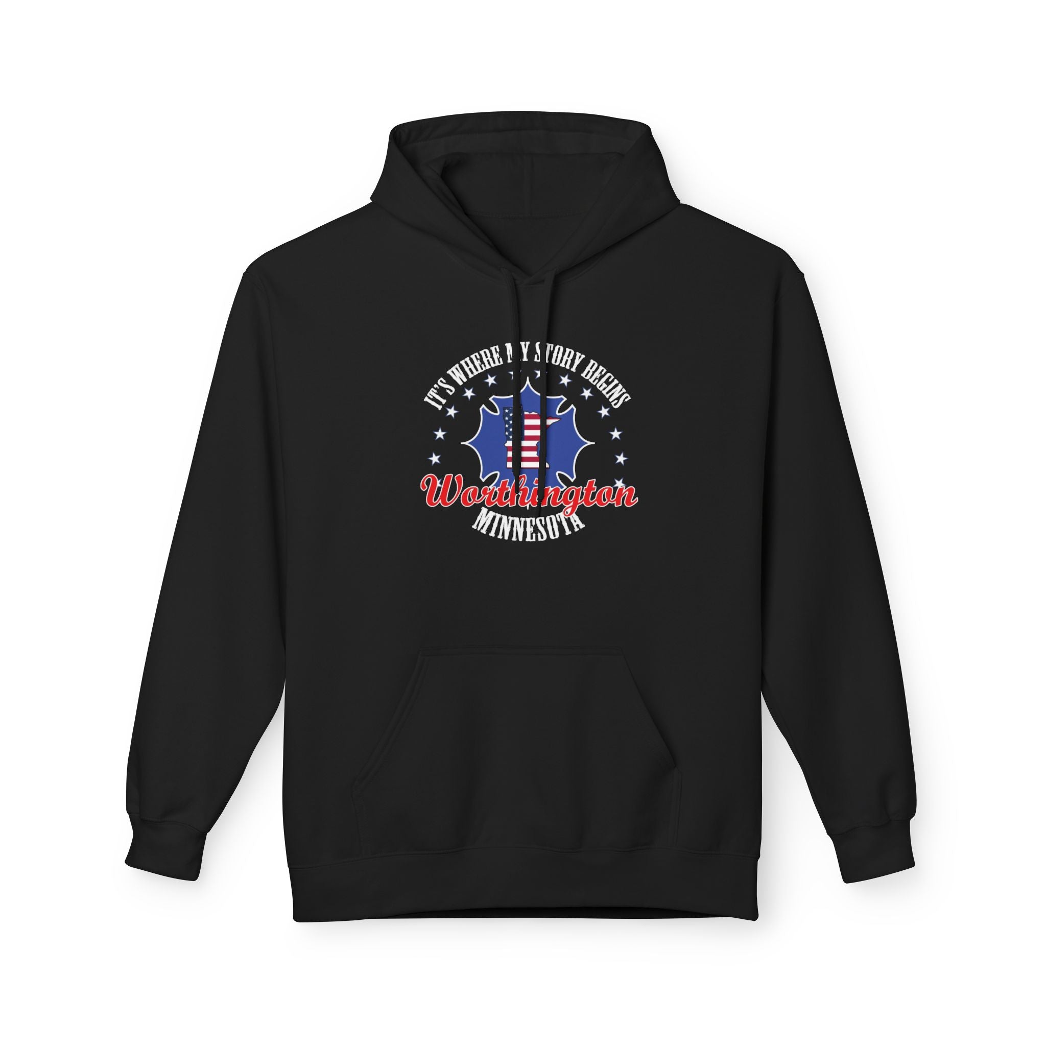Minnesota Woodworkers Hoodie — "If It Weren't For My First Hobby" Patriotic Carpenter Sweatshirt