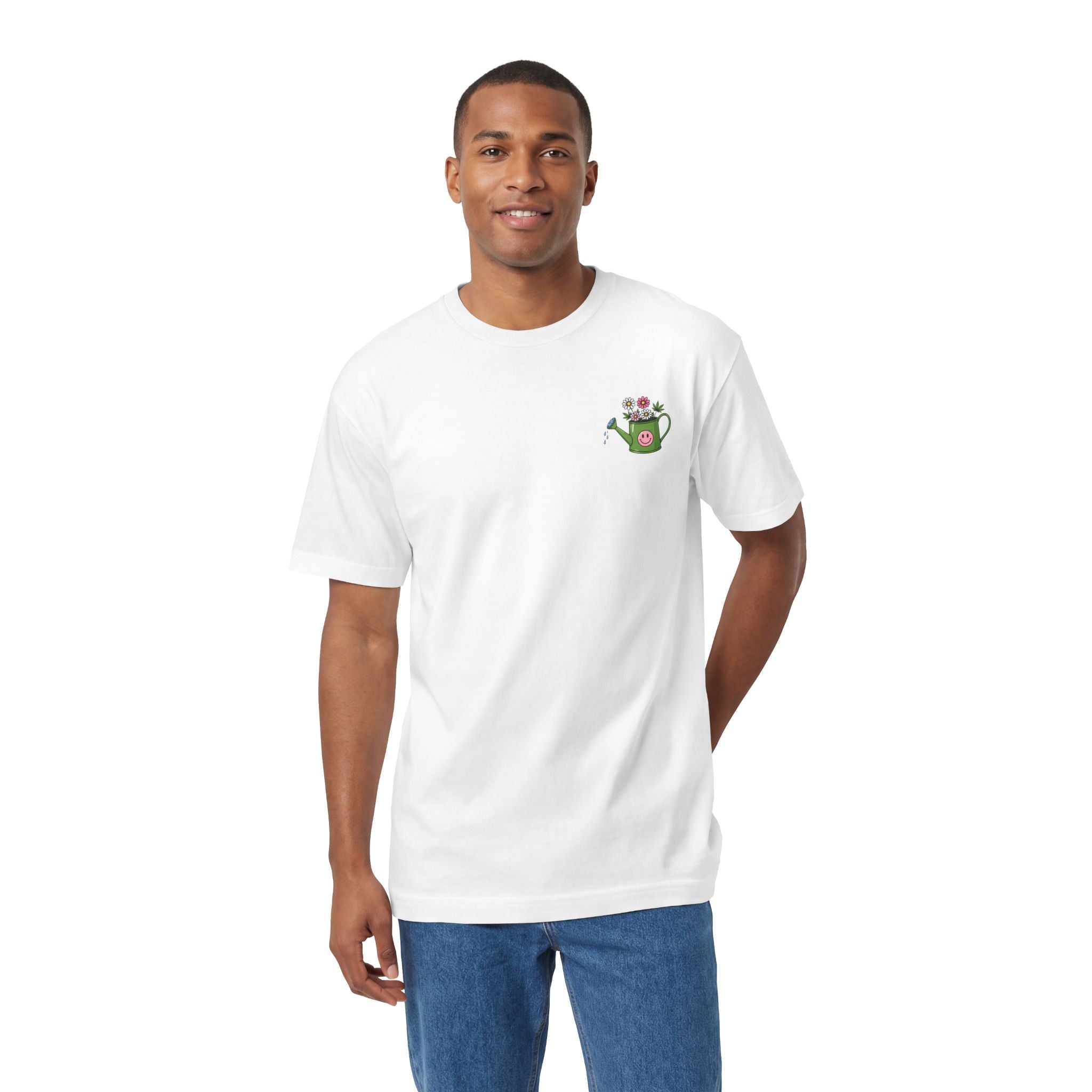 Plant Grow Tee – 'Plant Grow Good Seeds' Watering Can Flower T-Shirt