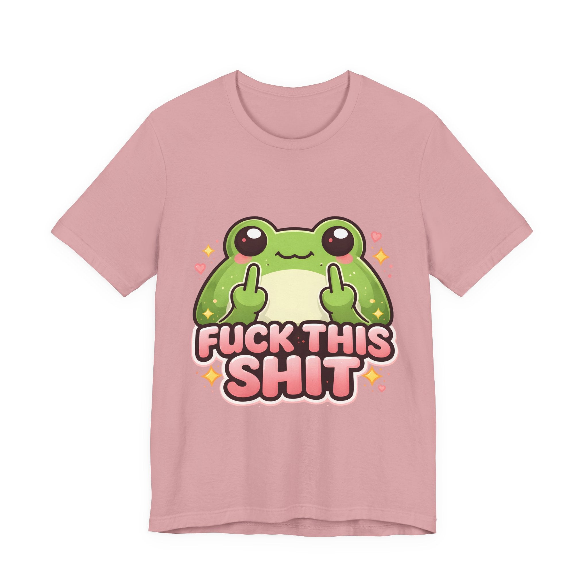 Cute Frog "Fuck This Shit" Tee - Funny Graphic T-Shirt