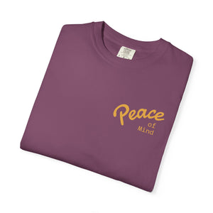 Peace Vibes Tee — "Peace" Chest + Keep Your Mind Happy Back Graphic T-Shirt