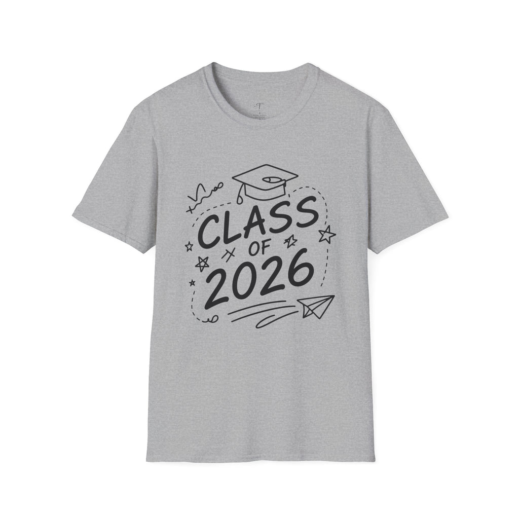 Class of 2026 Graduation T-Shirt — “The Adventure Begins Now” Senior Tee