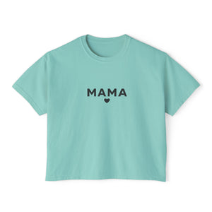 Love Mama Boxy Tee – Min Heart Mom T-Shirt