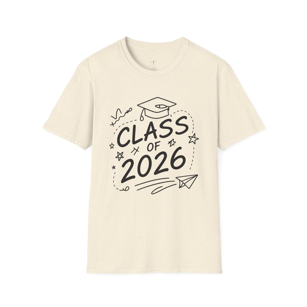 Class of 2026 Graduation T-Shirt — “The Adventure Begins Now” Senior Tee