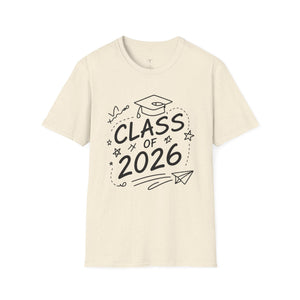 Class of 2026 Graduation T-Shirt — “The Adventure Begins Now” Senior Tee