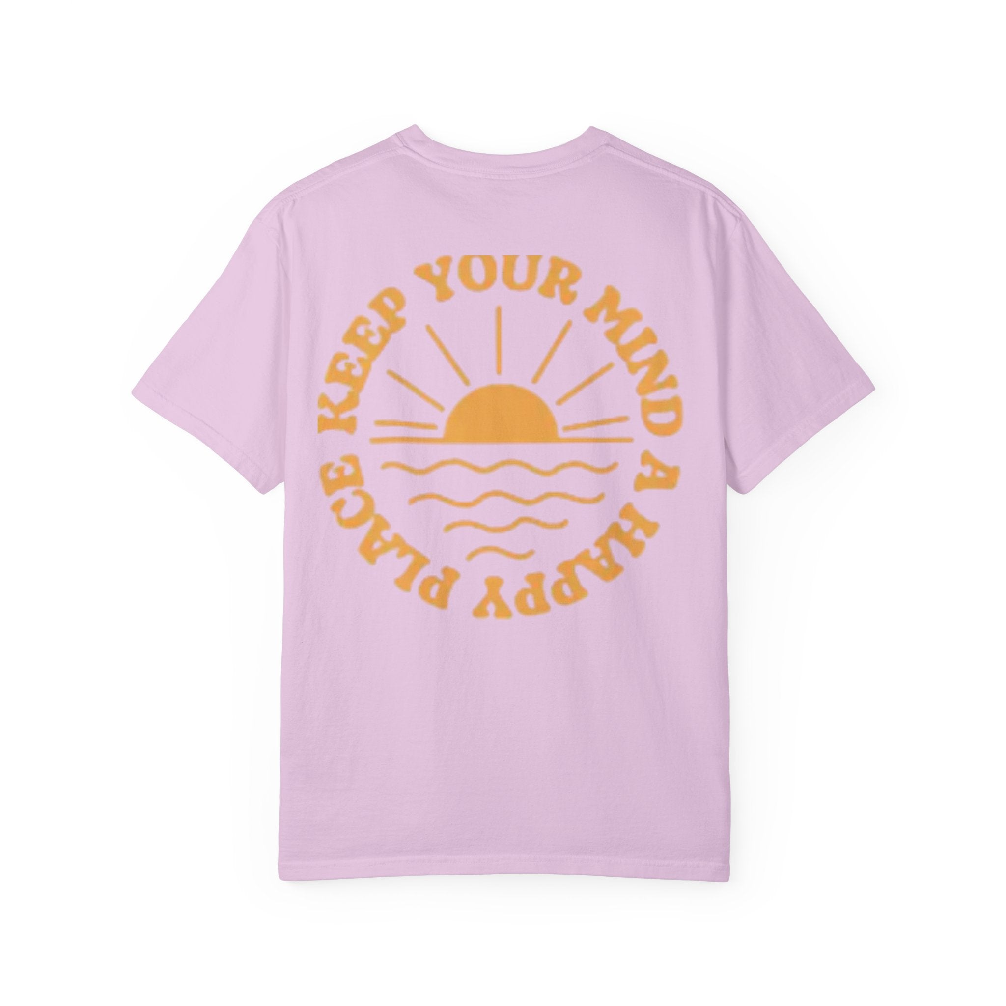 Peace Vibes Tee — "Peace" Chest + Keep Your Mind Happy Back Graphic T-Shirt