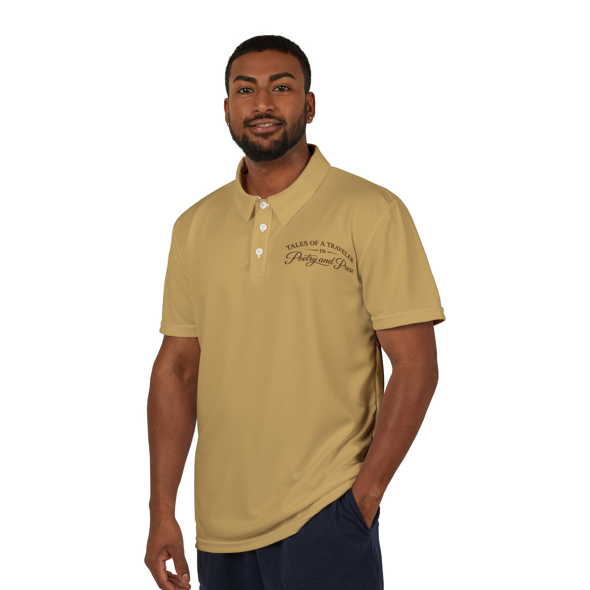 Classic Polo Shirt with Script Chest Logo — Casual Golf & Workwear