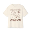 Just Resting My Eyes Club Tee — Funny Relaxed Graphic T‑Shirt