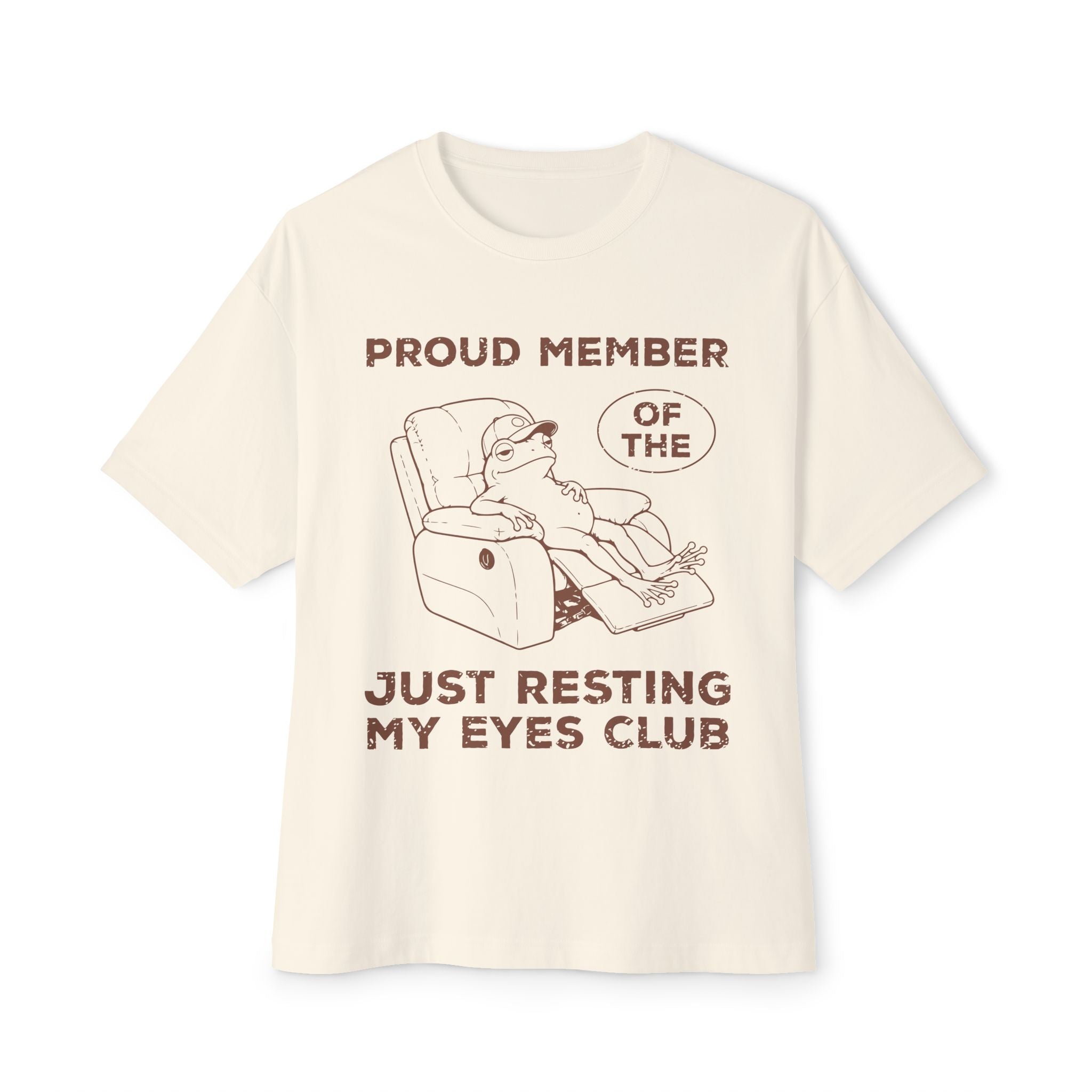 Just Resting My Eyes Club Tee — Funny Relaxed Graphic T‑Shirt