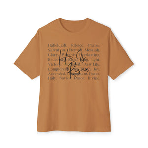 Faith Blessings Tee — "His Peace" Oversized Christian Shirt