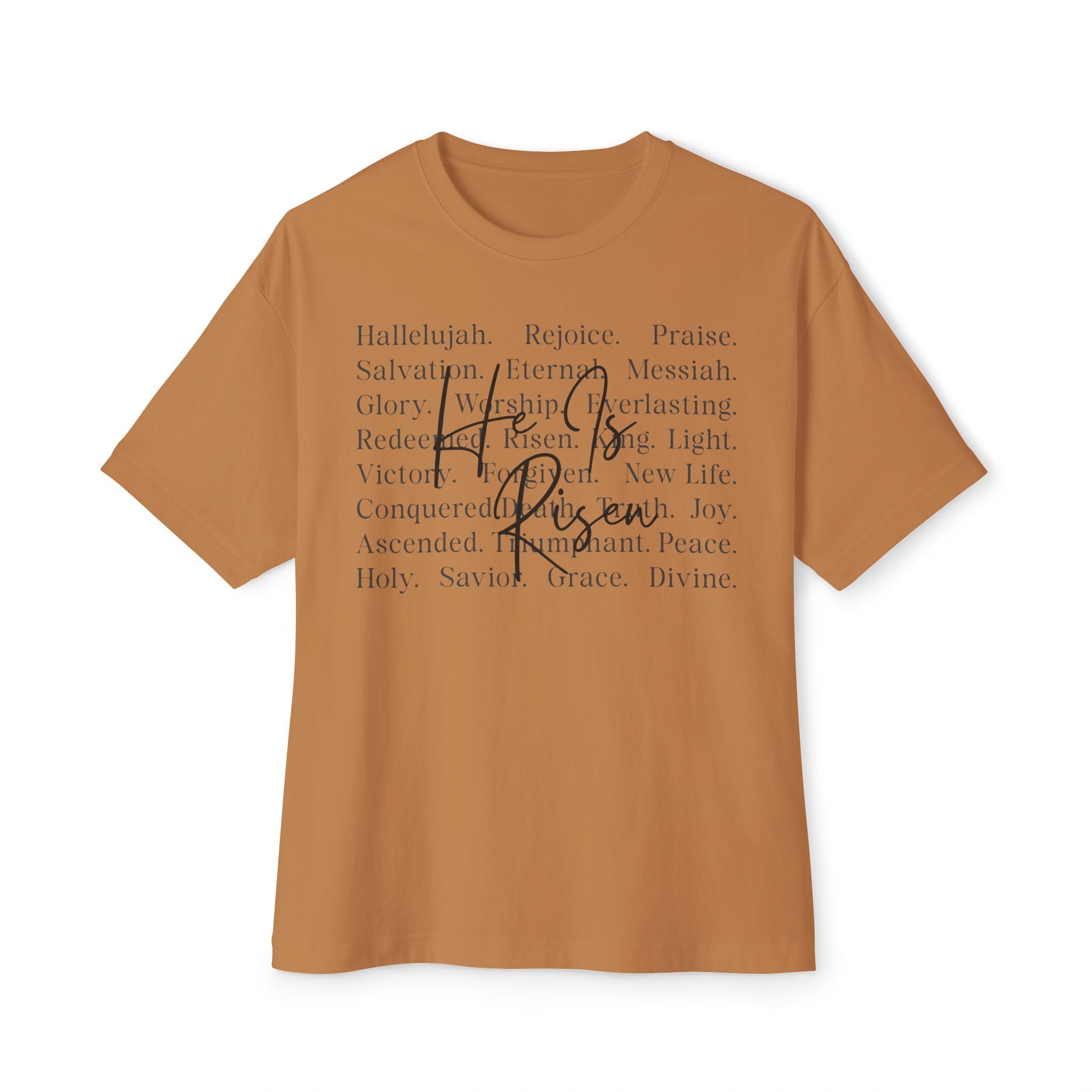Faith Blessings Tee — "His Peace" Oversized Christian Shirt