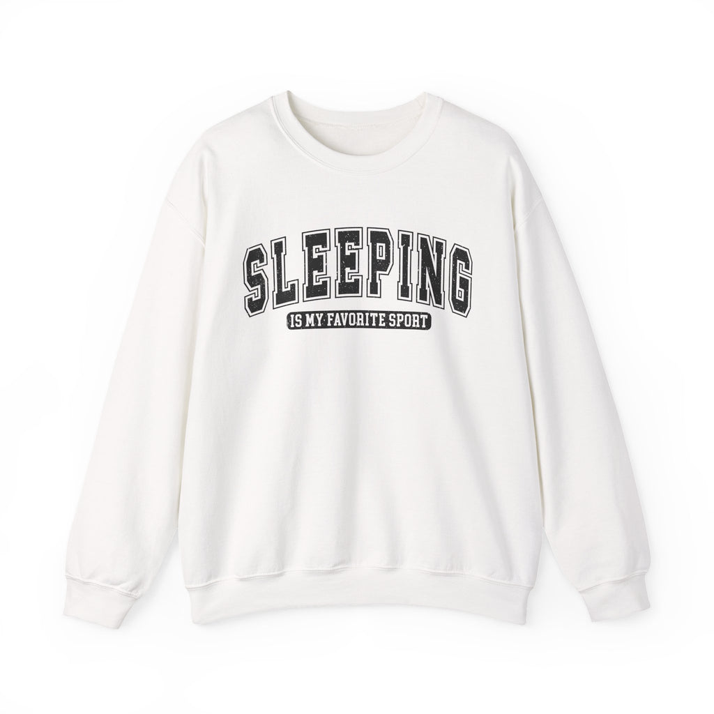 Sleeping Is My Favorite Sport Sweatshirt — Cozy Graphic Crewneck