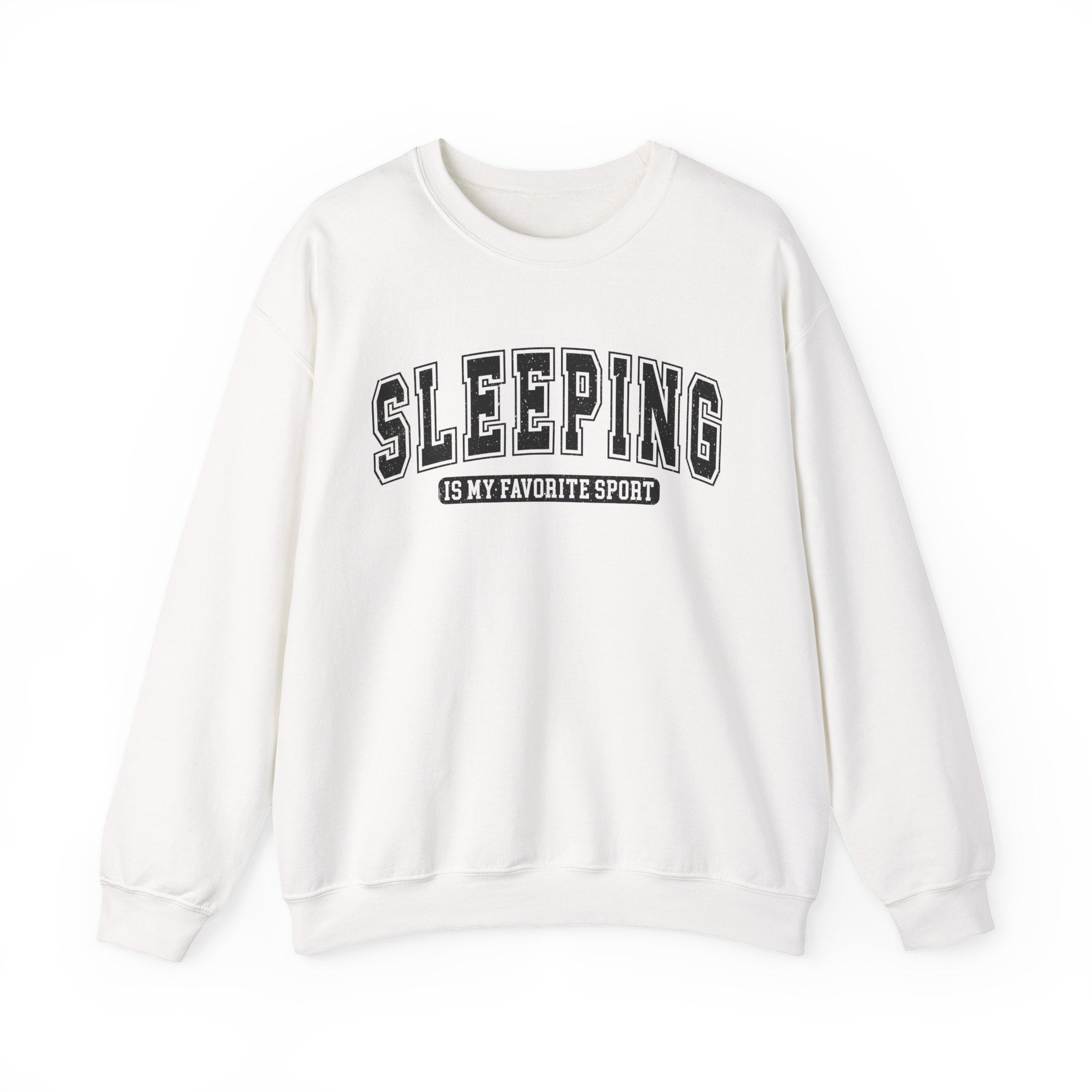 Sleeping Is My Favorite Sport Sweatshirt — Cozy Graphic Crewneck