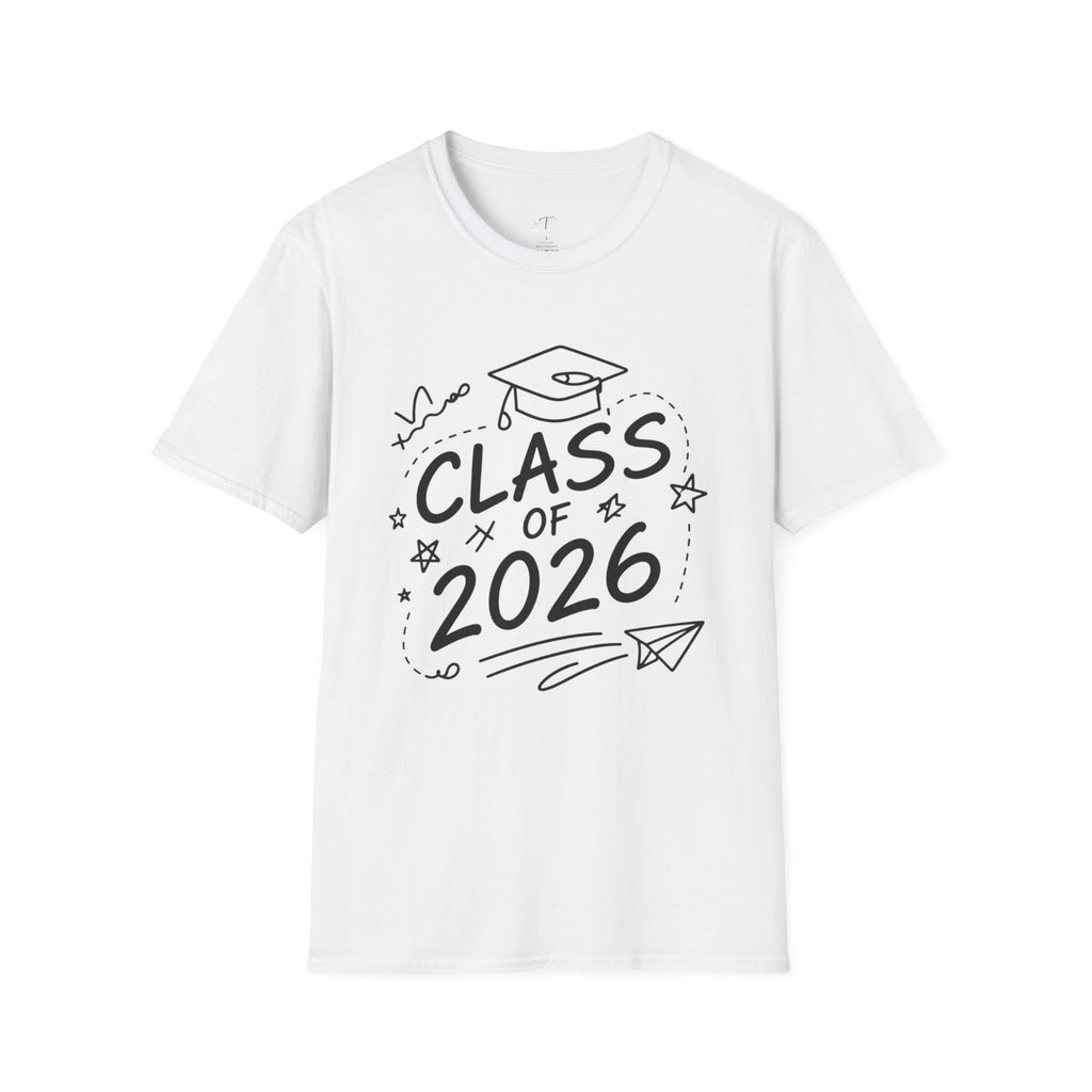 Class of 2026 Graduation T-Shirt — “The Adventure Begins Now” Senior Tee