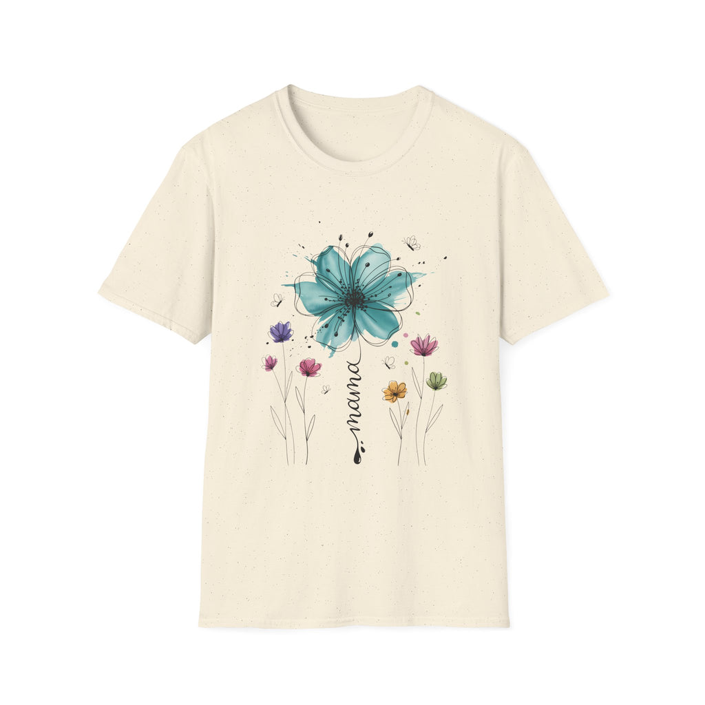Floral 'Mama' Tee — Watercolor Bloom Mother's Day T-Shirt