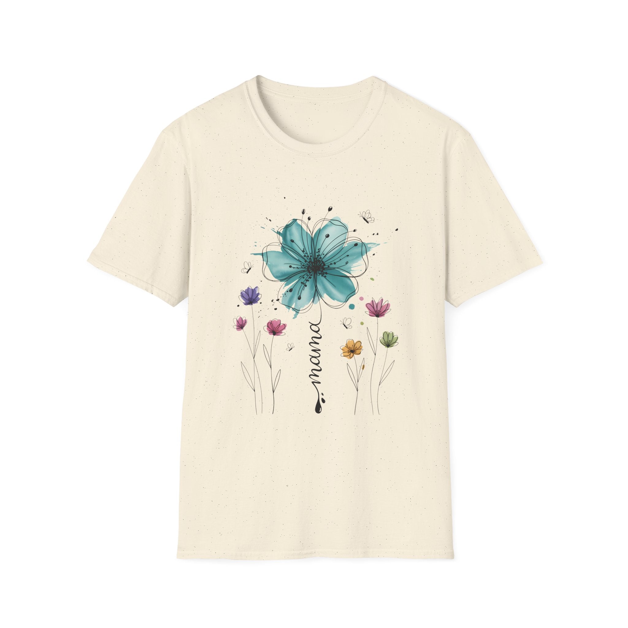 Floral 'Mama' Tee — Watercolor Bloom Mother's Day T-Shirt