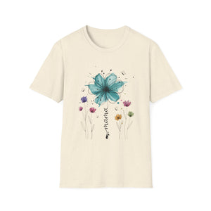 Floral 'Mama' Tee — Watercolor Bloom Mother's Day T-Shirt