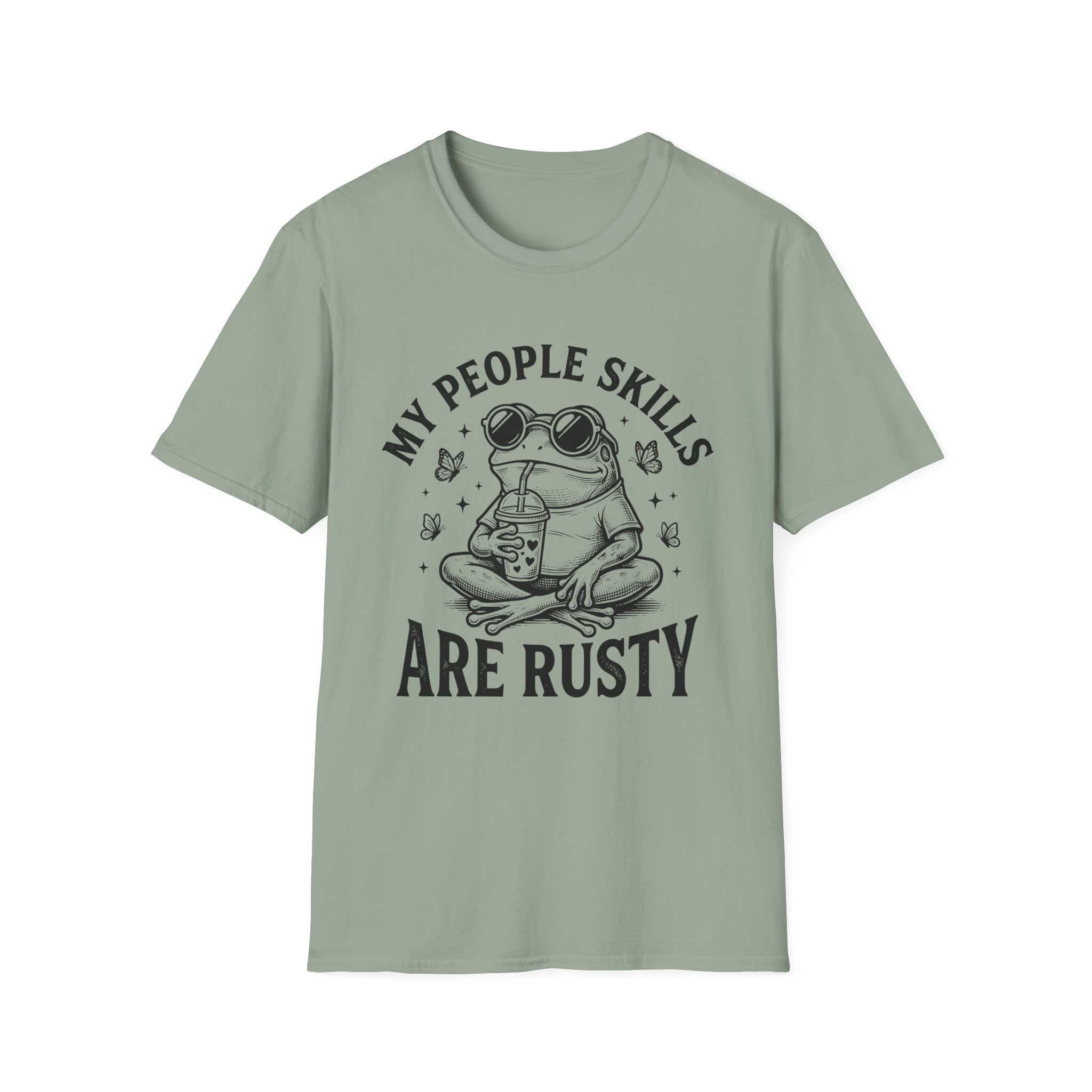 T-Shirt - My People Skills Are Rusty Funny Frog Graphic Tee