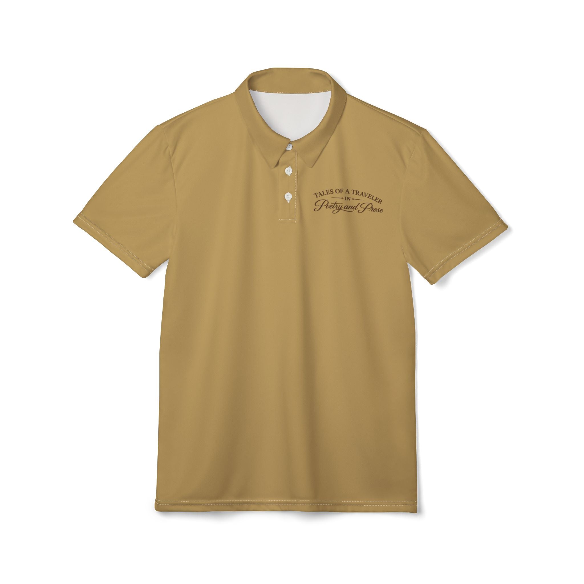 Classic Polo Shirt with Script Chest Logo — Casual Golf & Workwear