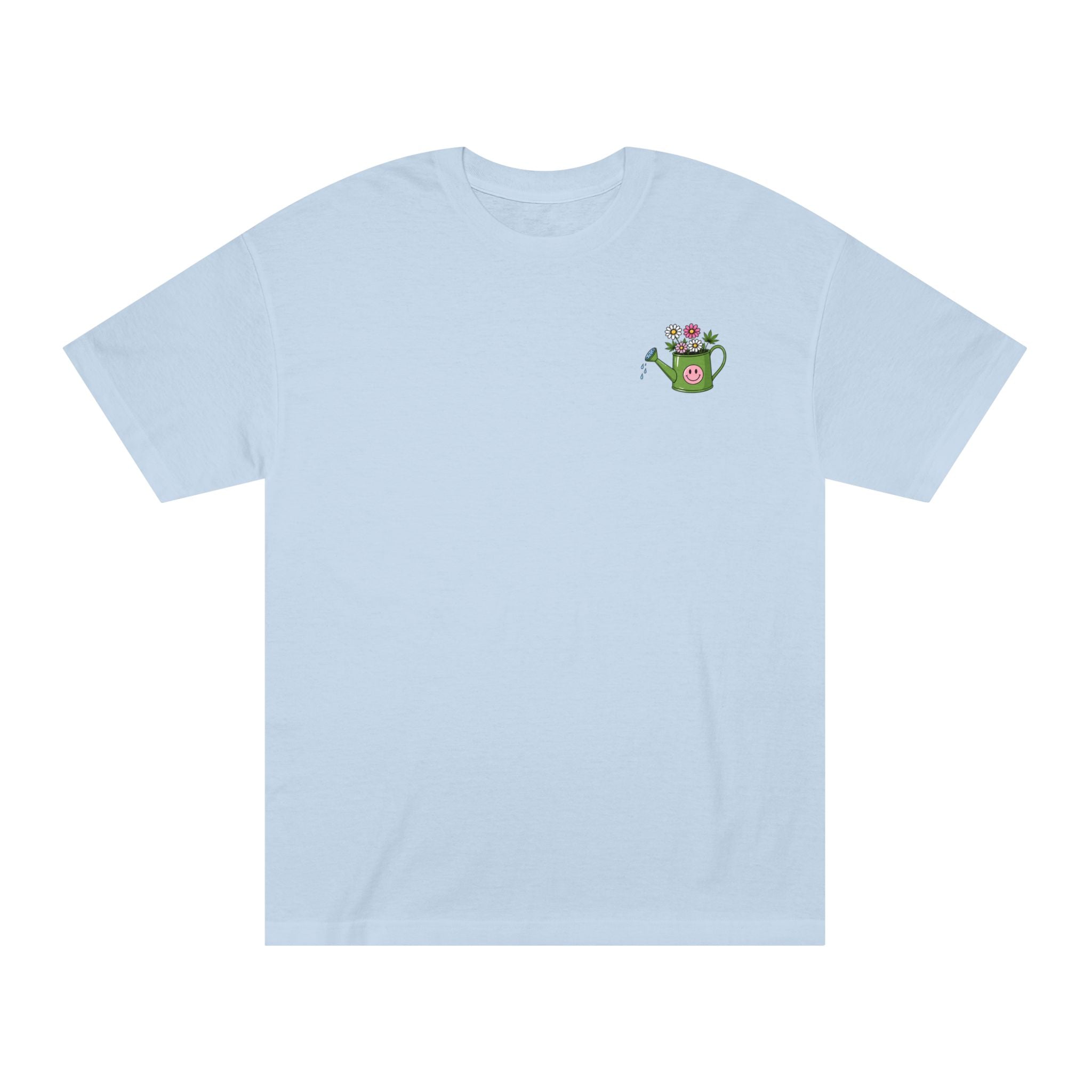 Plant Grow Tee – 'Plant Grow Good Seeds' Watering Can Flower T-Shirt