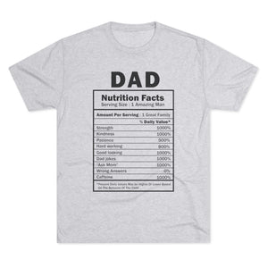 Dad "Nutrition Facts" T‑Shirt — Funny Father's Day Gift