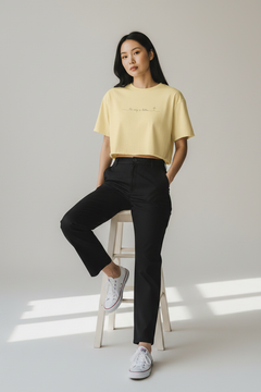 Women's Boxy Tee - Minimal 'He's Going to Listen' Script Tee, Casual Christian Inspirational Shirt