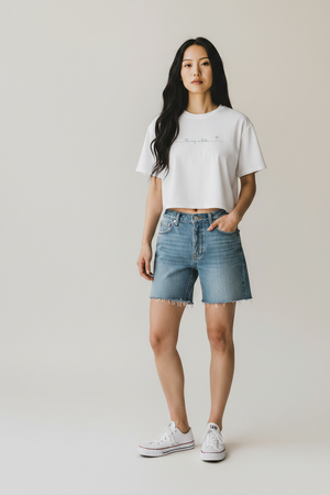 Women's Boxy Tee - Minimal 'He's Going to Listen' Script Tee, Casual Christian Inspirational Shirt