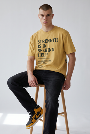 Strength Is In Seeking Help T-Shirt — Mental Health Awareness Tee