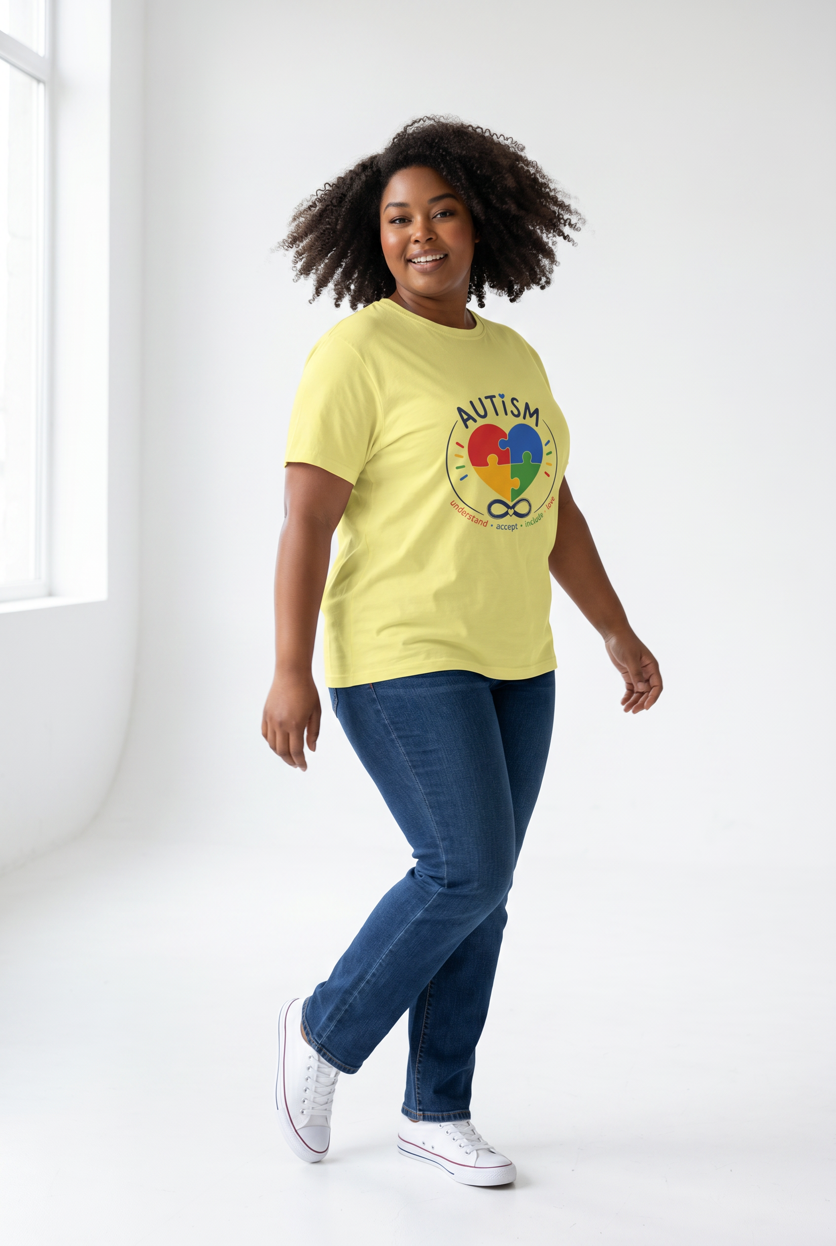 Autism Awareness Heart Puzzle T-Shirt — Love, Accept, Include Tee