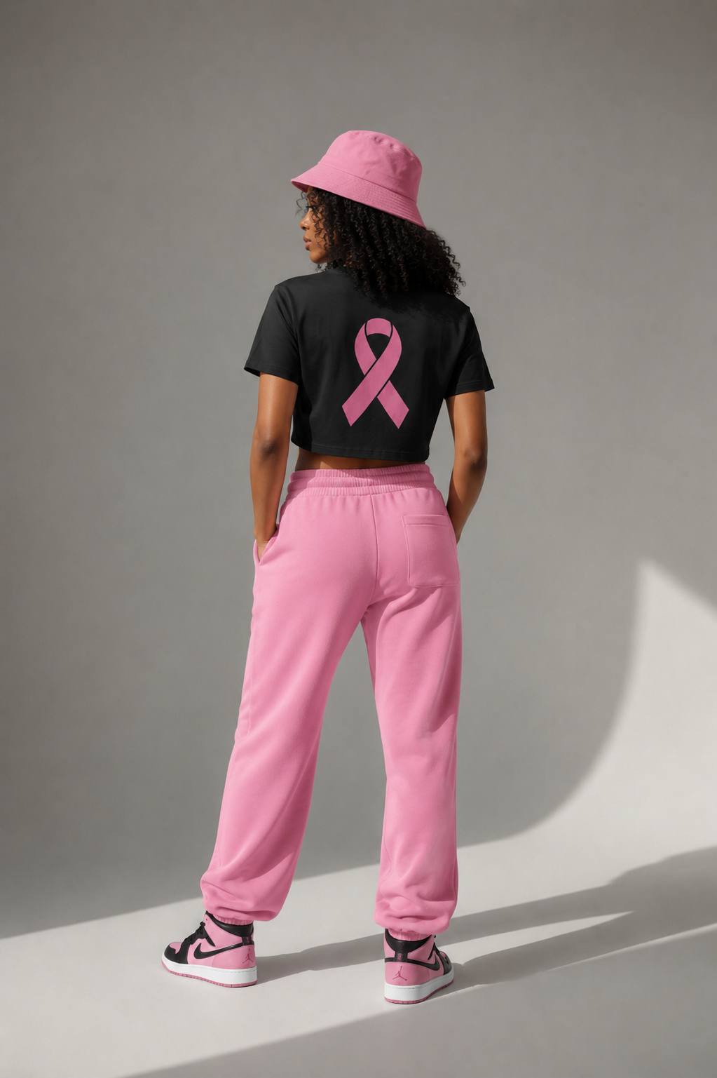 Hope Pink Ribbon Boxy Tee – Breast Cancer Awareness Women's Shirt