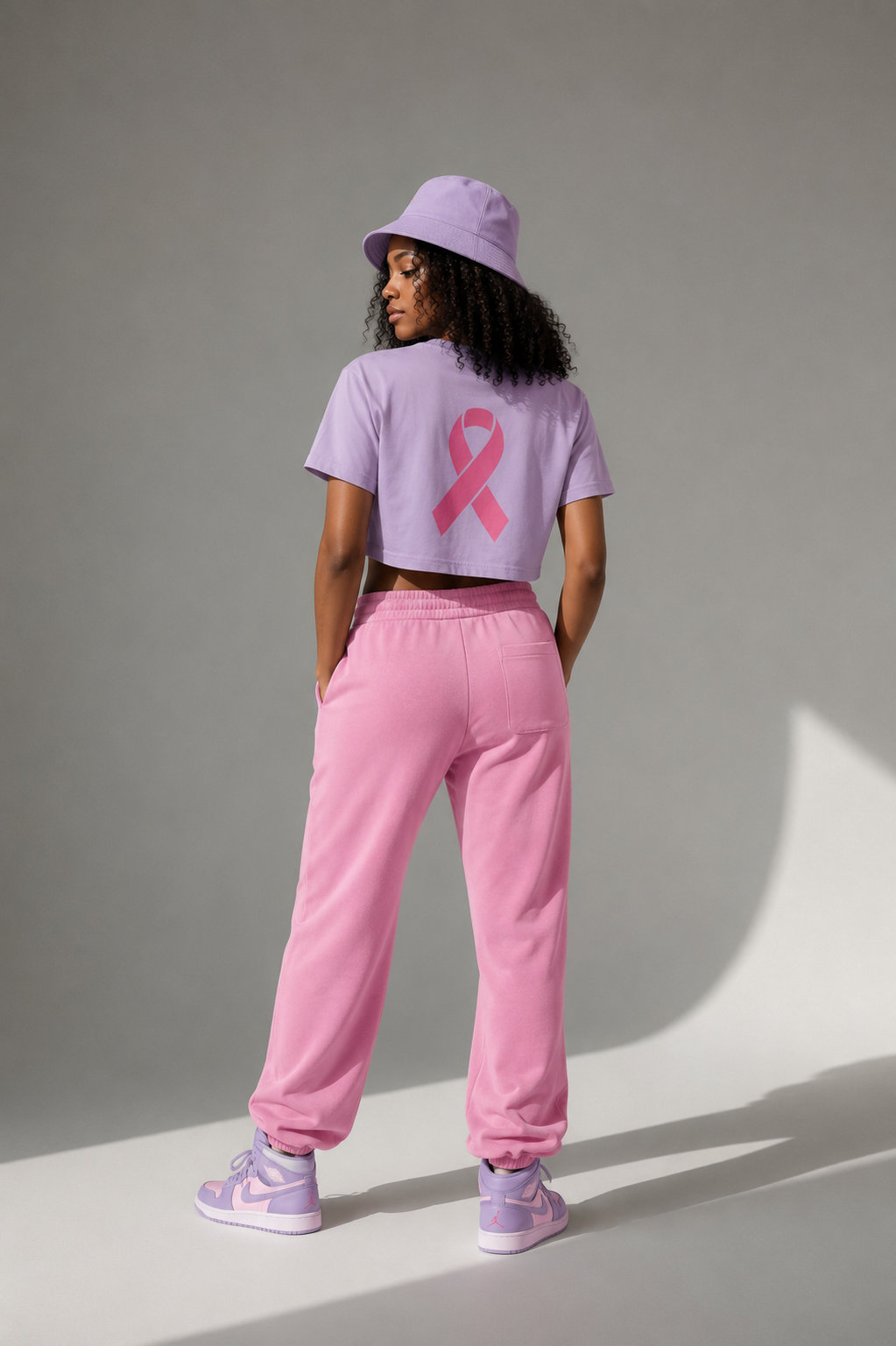 Hope Pink Ribbon Boxy Tee – Breast Cancer Awareness Women's Shirt