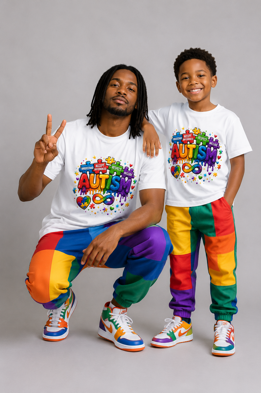 Autism Awareness Rainbow Tee — Acceptance Respect Celebrate T-Shirt