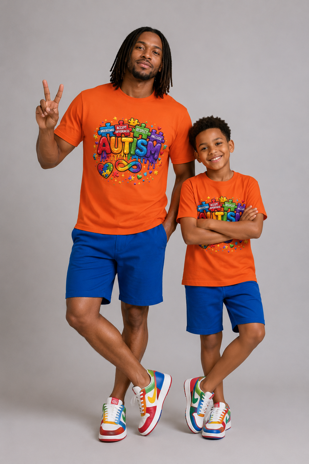Autism Awareness Rainbow Tee — Acceptance Respect Celebrate T-Shirt