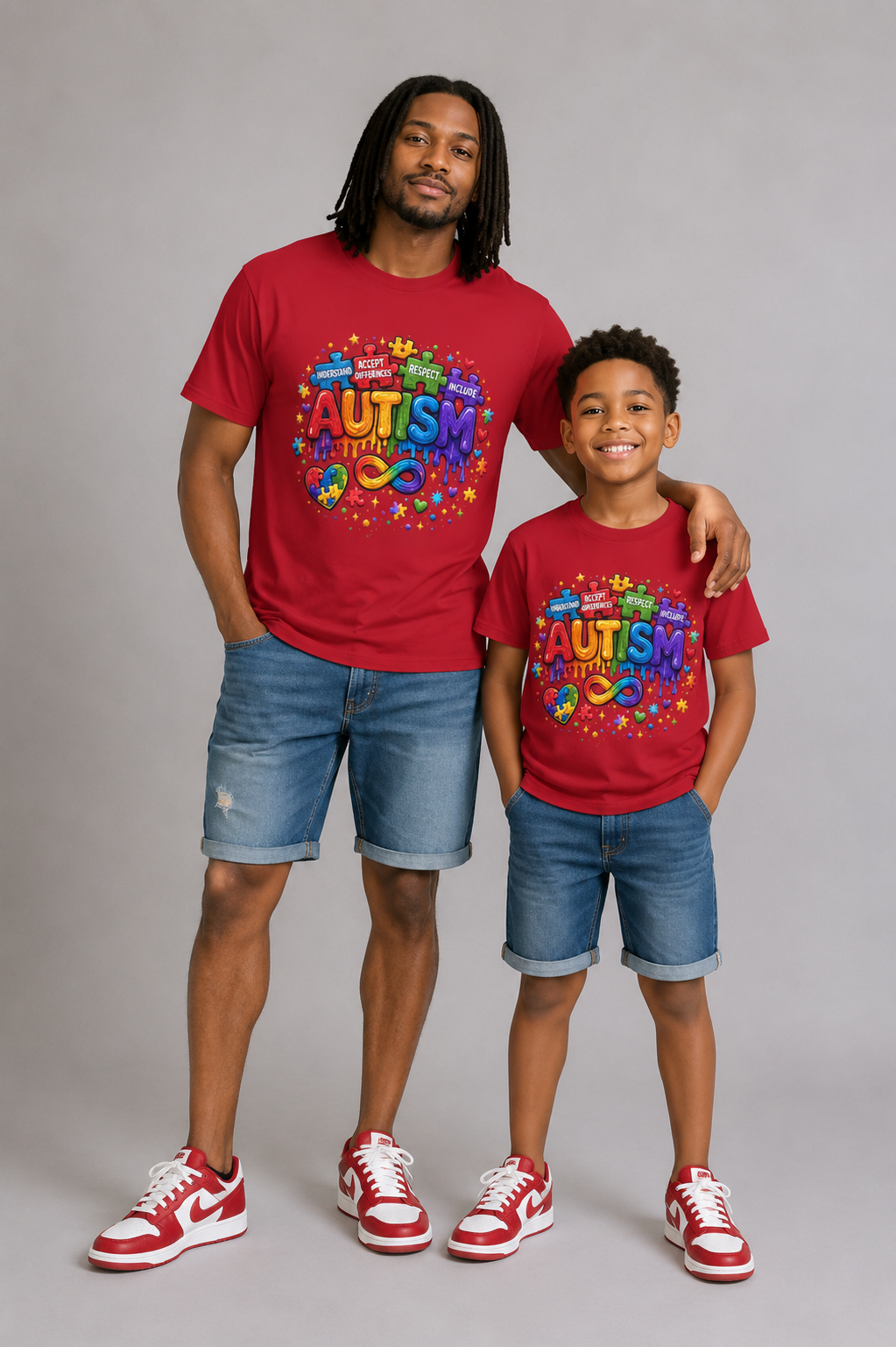 Autism Awareness Rainbow Tee — Acceptance Respect Celebrate T-Shirt