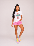 Christian Mom Cross T-Shirt — Colorful Heart & Faith Design