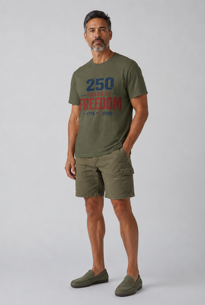 250 Years of Freedom T-Shirt — 1776–2026 Patriotic Independence Day Tee