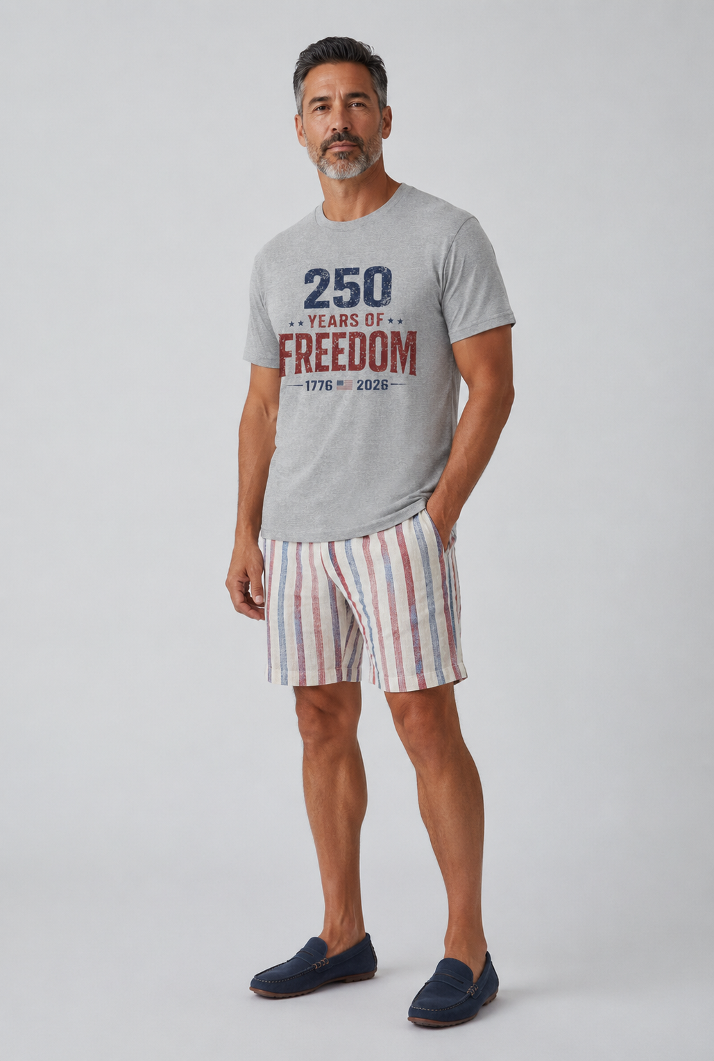 250 Years of Freedom T-Shirt — 1776–2026 Patriotic Independence Day Tee