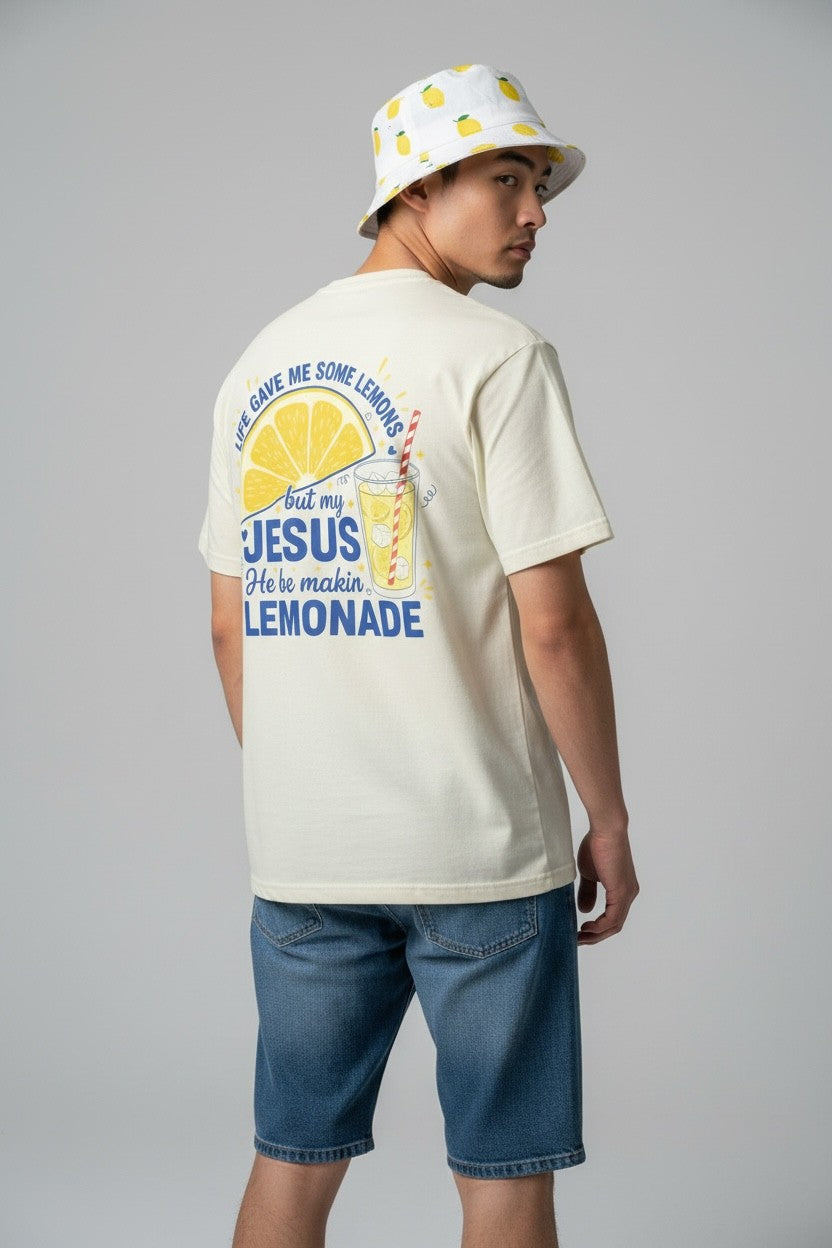 Jesus Lemonade Tee — "Life Gave Me Some Lemons but My Jesus He Be Makin' Lemonade" Christian Graphic T-Shirt