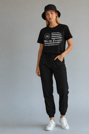 T-Shirt — 'We the People' Distressed American Flag Patriotic Tee