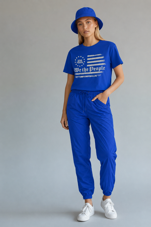 T-Shirt — 'We the People' Distressed American Flag Patriotic Tee