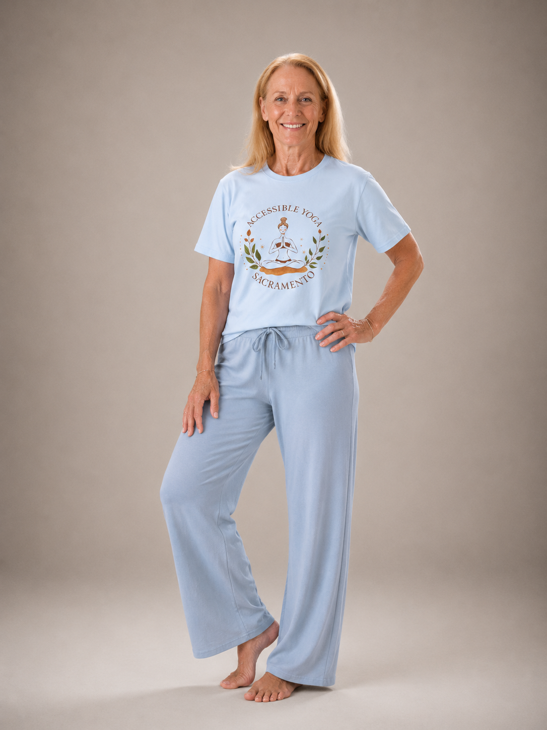 Accessible Yoga Sacramento T-Shirt — Meditation Graphic Tee for Yoga Teachers & Students