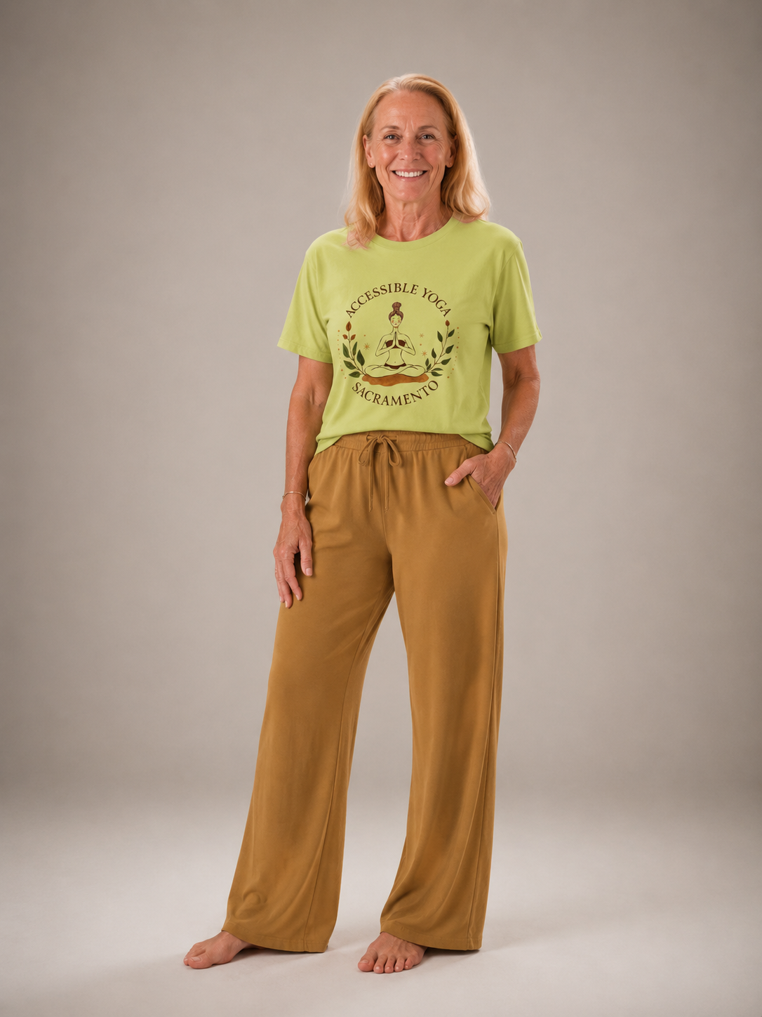 Accessible Yoga Sacramento T-Shirt — Meditation Graphic Tee for Yoga Teachers & Students