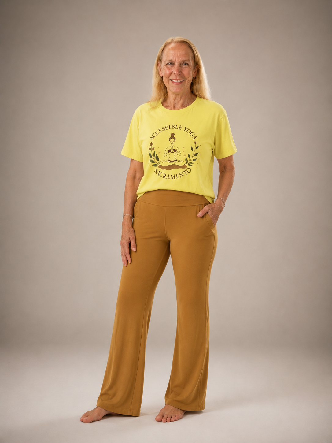 Accessible Yoga Sacramento T-Shirt — Meditation Graphic Tee for Yoga Teachers & Students