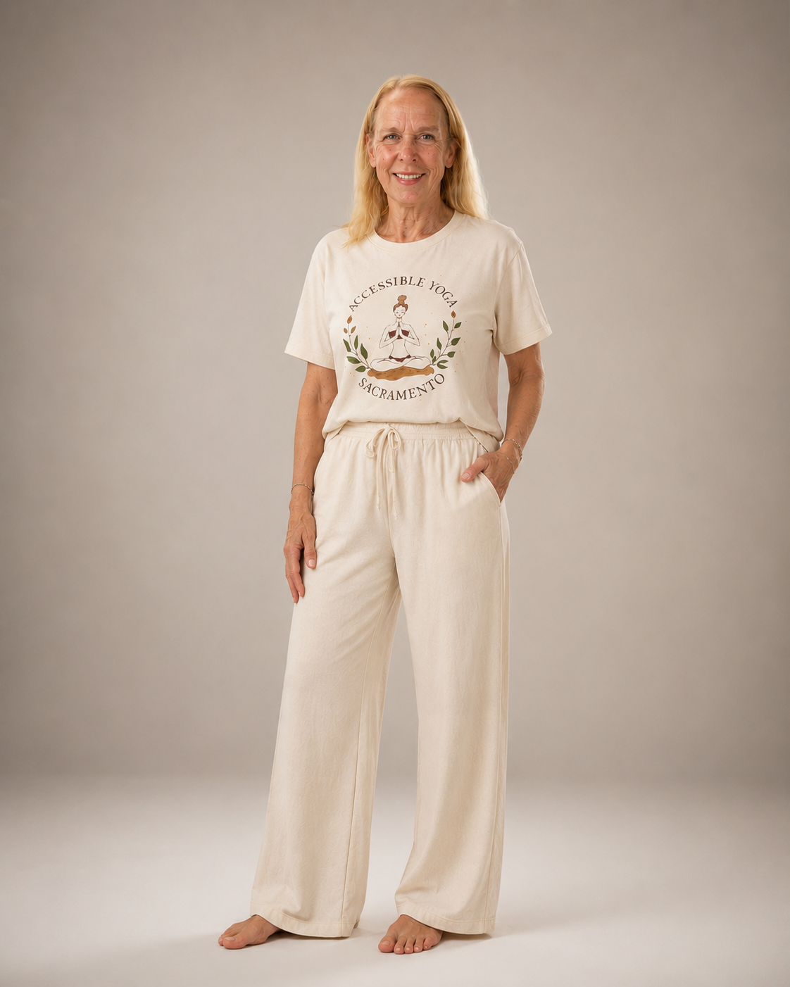 Accessible Yoga Sacramento T-Shirt — Meditation Graphic Tee for Yoga Teachers & Students