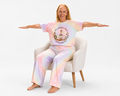 Accessible Yoga Spiral Tie-Dye Tee — Sacramento Meditation Graphic T-Shirt
