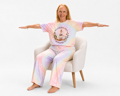 Accessible Yoga Spiral Tie-Dye Tee — Sacramento Meditation Graphic T-Shirt
