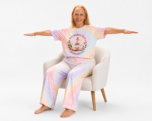 Accessible Yoga Spiral Tie-Dye Tee — Sacramento Meditation Graphic T-Shirt
