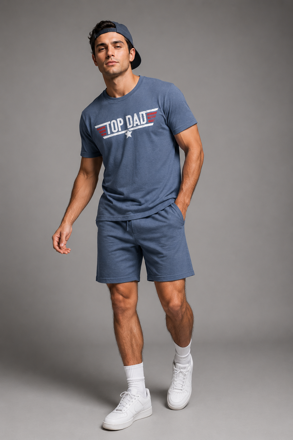 Top Dad Tee — Vintage Military Pilot-Inspired Father's Day T-Shirt