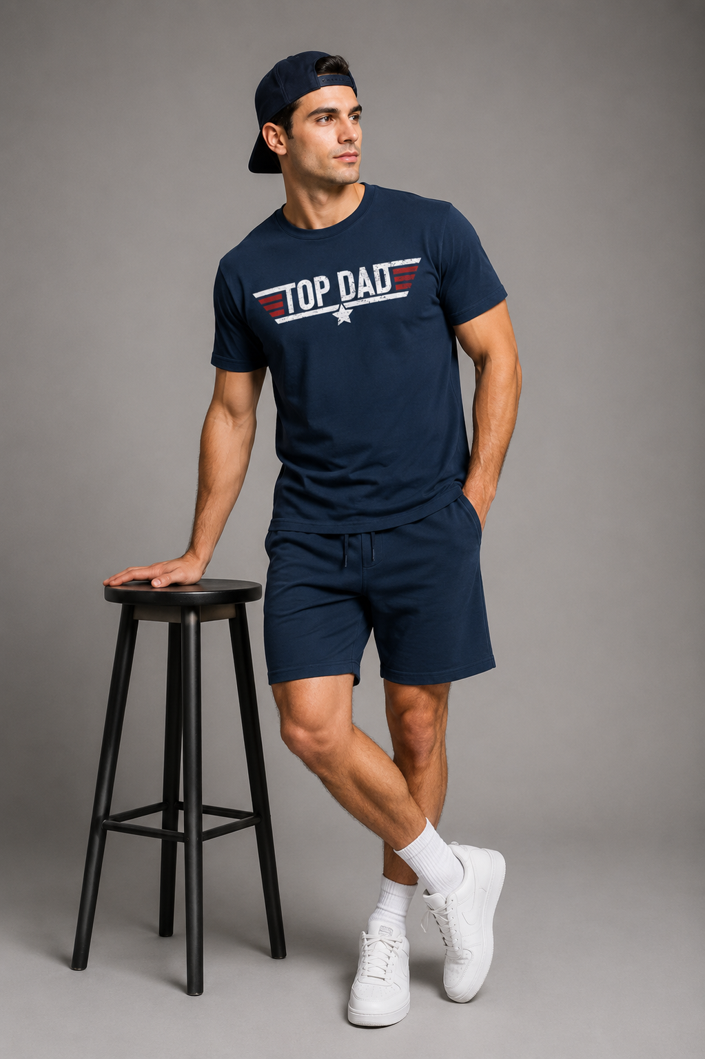 Top Dad Tee — Vintage Military Pilot-Inspired Father's Day T-Shirt